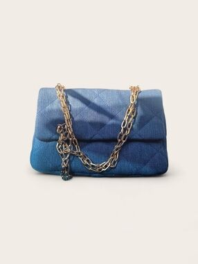 Ann Taylor LOFT Quilted Shoulder Bag - Denim